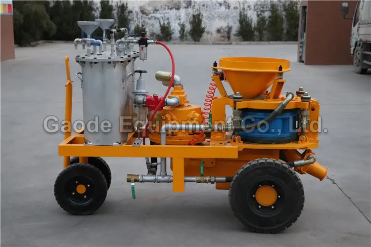 Gaodetec GSZ3000A 5m3/h pneumatic Shotcrete Machine for sale